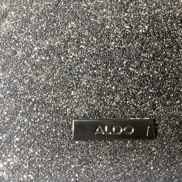 ALDO Black Glitter Chain Bag - Picture 2 of 3